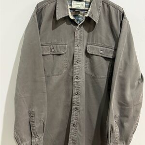 L.L. Bean Men's Charcoal Shirt Jacket